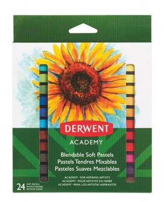 Pasztell kréta, DERWENT "Academy", 24 különböző szín